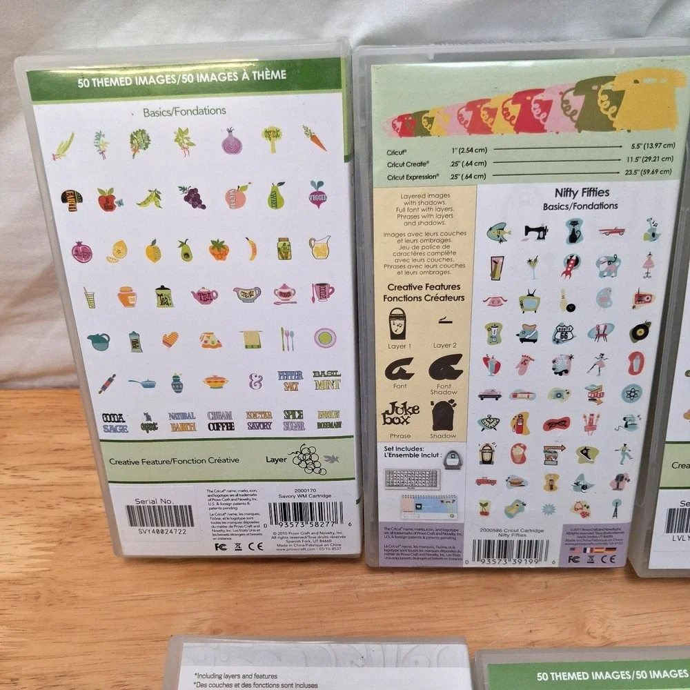 Lot of 5 Cricut Cartridges Keyboards & Booklets Missing 1 Book Crafting DIY